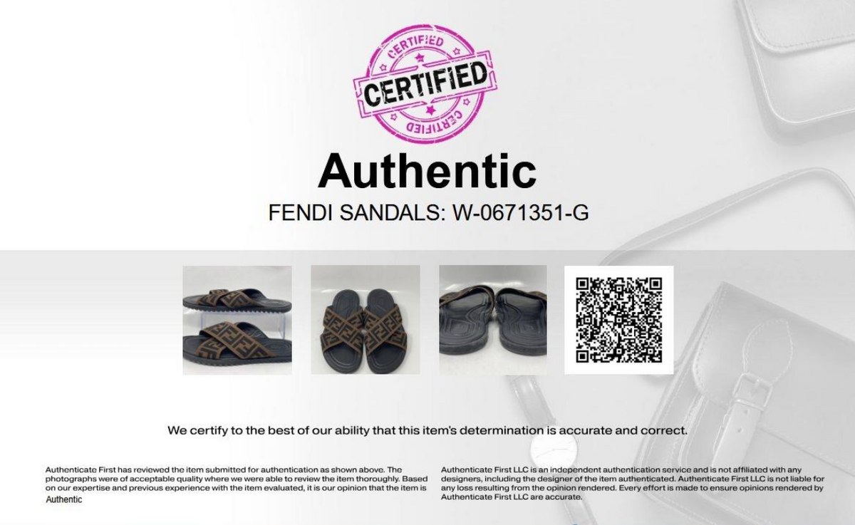 Men Fendi slides