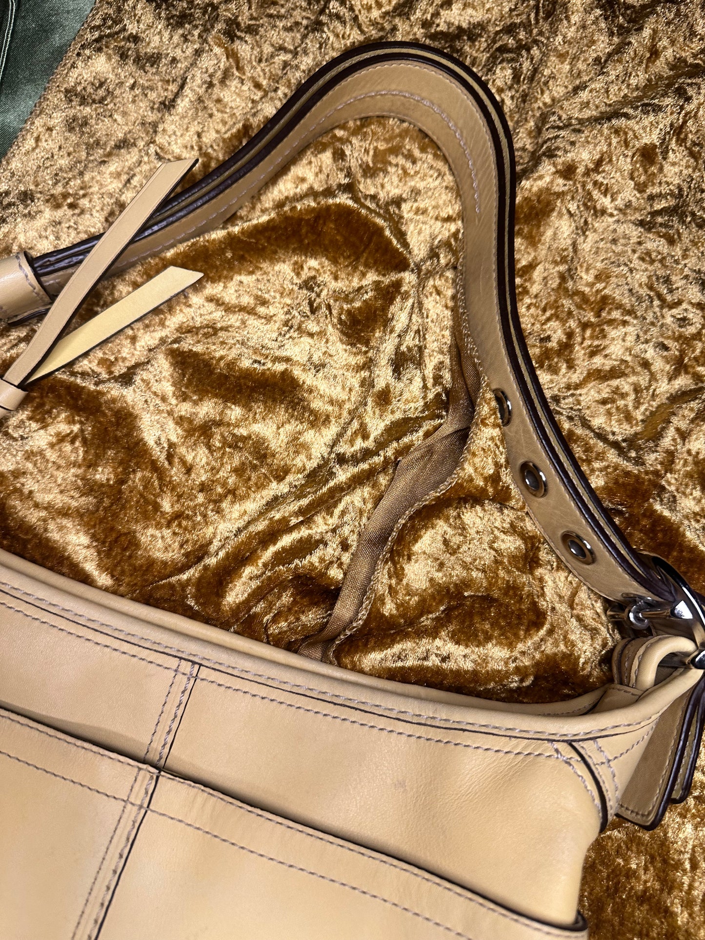 Vintage Y2K Yellow Coach bag