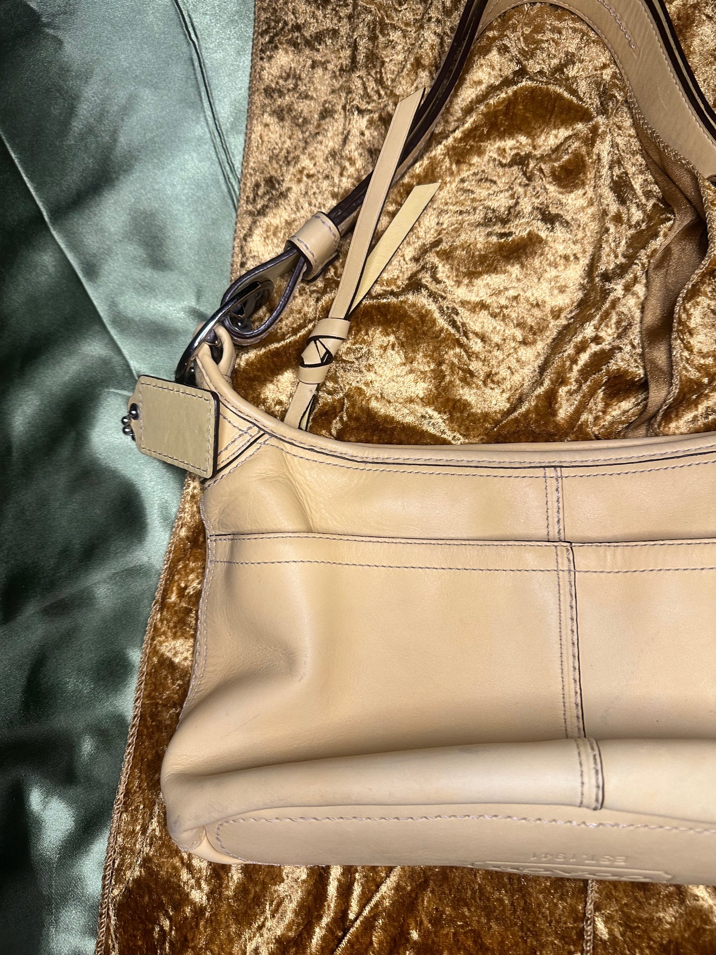Vintage Y2K Yellow Coach bag
